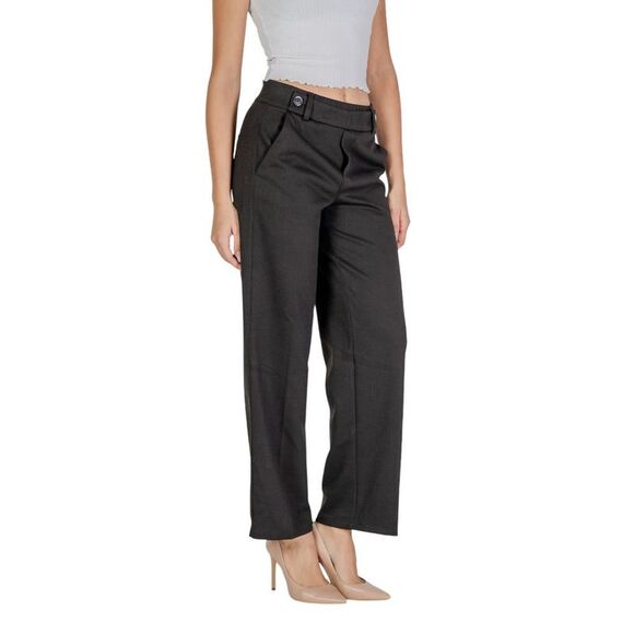 Street One Black Polyester Women's Pant - Picture 3 of 4
